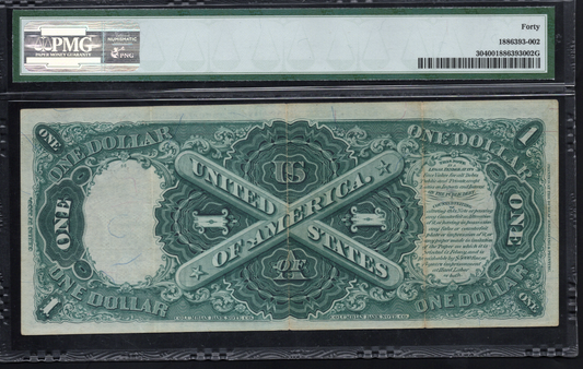 Fr 30 1880 $1 Legal Tender PMG 40