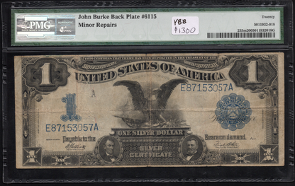 FR 235m 1899 $1 Silver Certificate INVERTED BACK ERROR