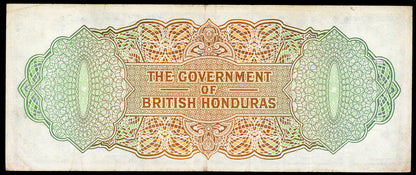 P-31b 1969 $10 British Honduras, VF, RARE