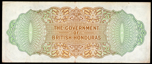 P-31b 1969 $10 British Honduras, VF, RARE