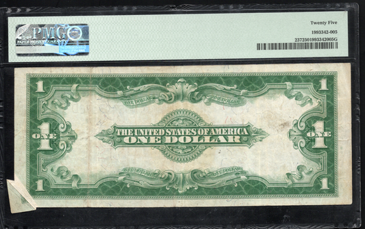 Fr 237 1923 $1 Silver Certificate BUTTERLY FOLD ERROR PMG 25