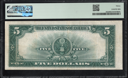 Fr 282 1923 $5 Silver Certificate PMG 30