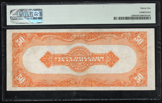 Fr 1200 1922 $50 Gold Certificate PMG 35