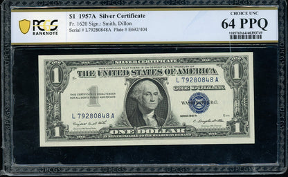Fr 1620 1957A $1 Silver Certificate CONSECUTIVE