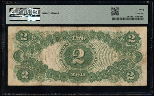 Fr 60 1917 $2 Legal Tender PMG 20 VF