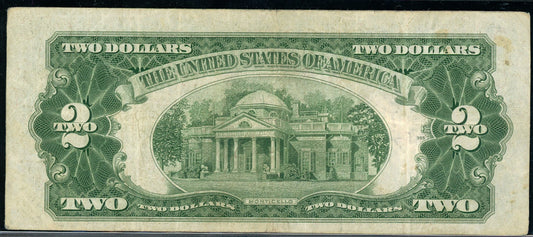 1928 G $2 Legal Tender VF