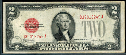 1928 F $2 Legal Tender VF