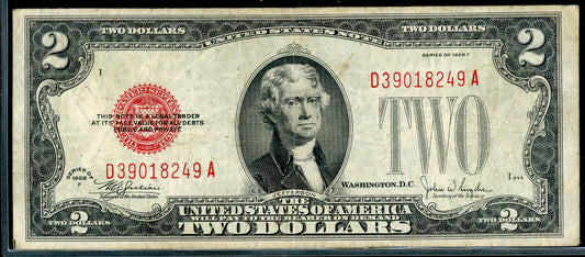 1928 F $2 Legal Tender VF