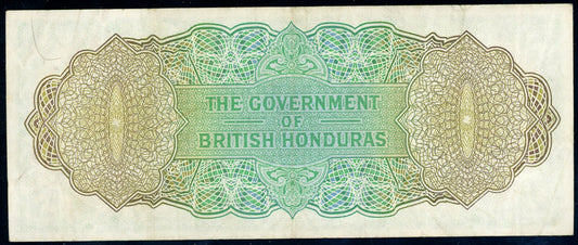 P-28b 1969 $1 British Honduras VF