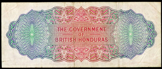 P-30c 1970 $5 British Honduras, F/VF