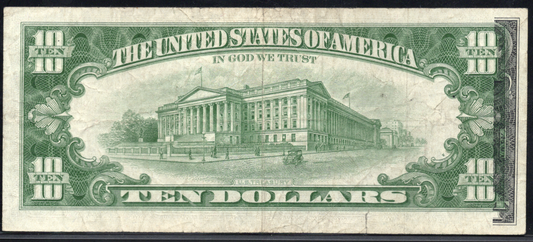 1963 A $10 Partial Offset ERROR
