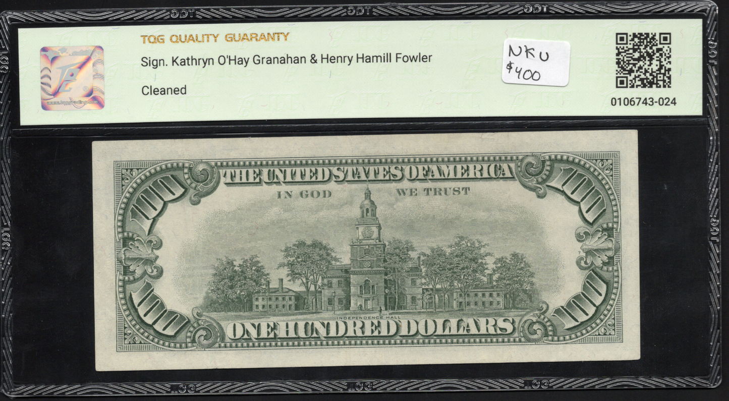 Fr 1550 1966 $100 Legal Tender