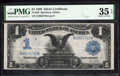 Fr 236 1899 $1 Silver Certificate PMG 35 EPQ
