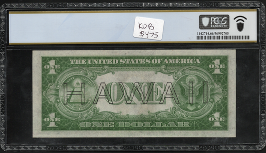 Fr 2300 1935A $1 Hawaii WWII Emergency Issue PCGS 66 PPQ