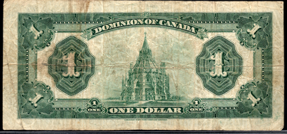 1923 $1 Dominion of Canada Red Seal