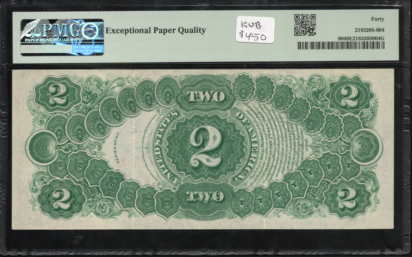 FR 60 1917 $2 Legal Tender