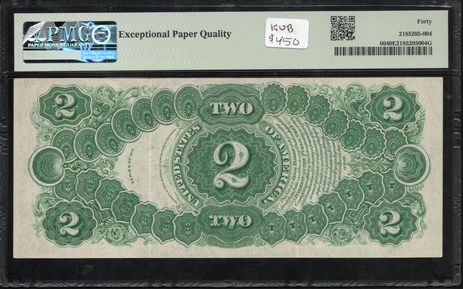 FR 60 1917 $2 Legal Tender