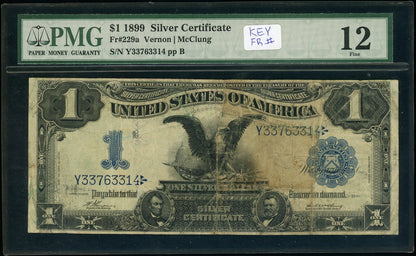 Fr 229a 1899 $1 SIlver Certificate Key FR
