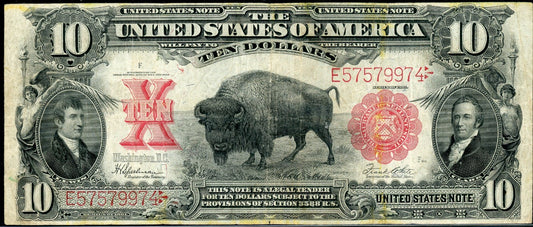 1901 $10 Legal Tender "Bison"
