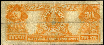 1922 $20 Gold Certificate 