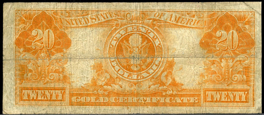 1922 $20 Gold Certificate 