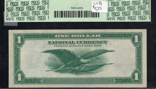 Fr 712 1918 $1 FRBN New York PCGS 65 PPQ