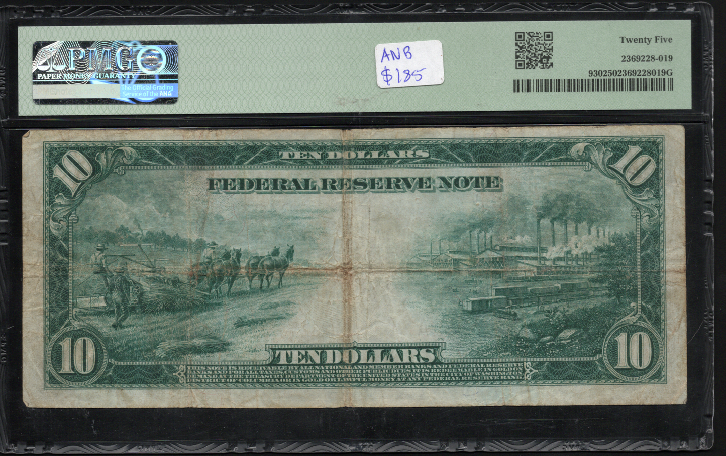 FR 930 1914 $10 Federal Reserve Note Chicago