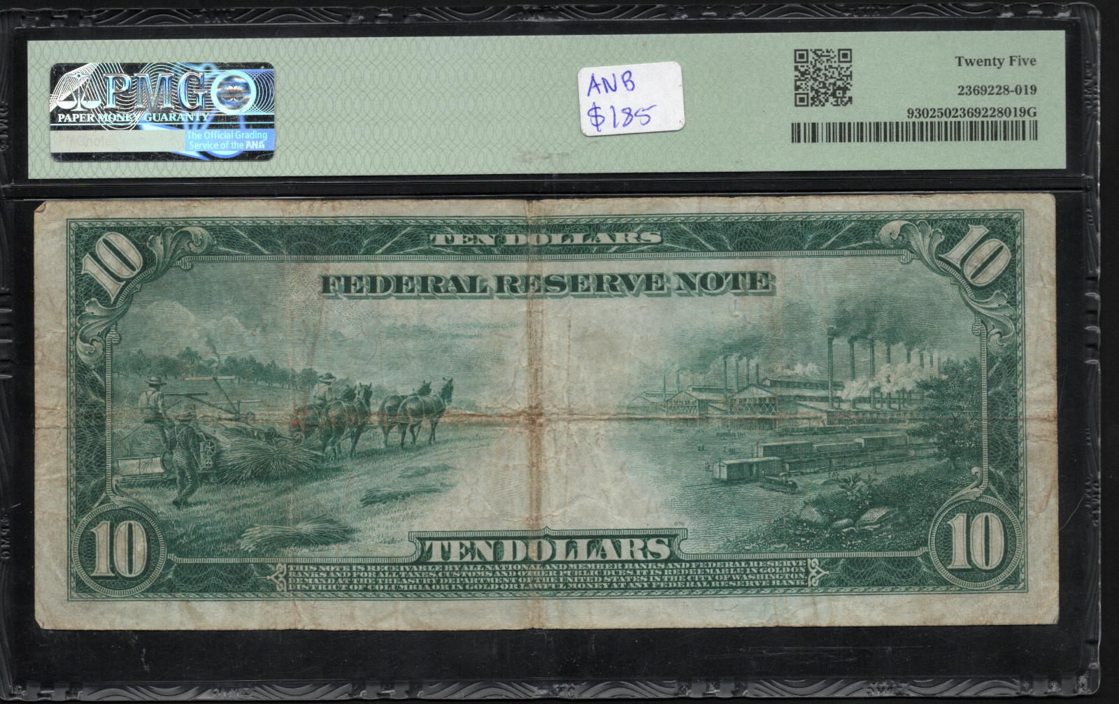 FR 930 1914 $10 Federal Reserve Note Chicago
