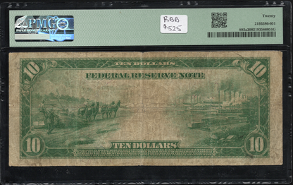 FR 893a 1914 $10 FRN NEW YORK RED SEAL SCARCE