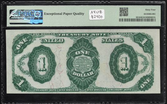 Fr 351 1891 $1 Treasury Note PMG 64 EPQ