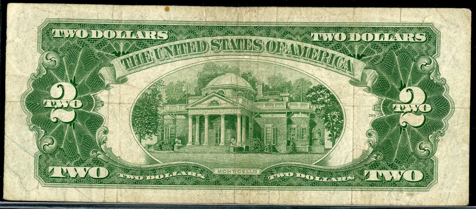 1928 G $2 Legal Tender VF