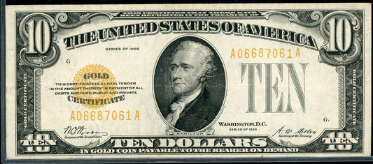 Fr 2400 1928 $10 Gold Certificate