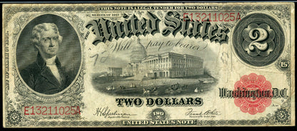 Fr 60 1917 $2 Legal Tender PMG 20 VF