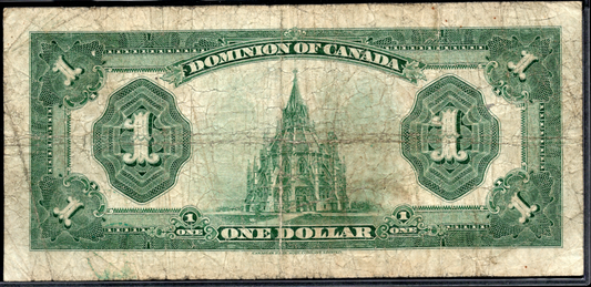 1923 $1 Dominion of Canada Blue Seal