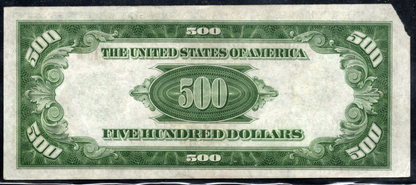 1934A $500 Federal Reserve Note NEW YORK TEAR