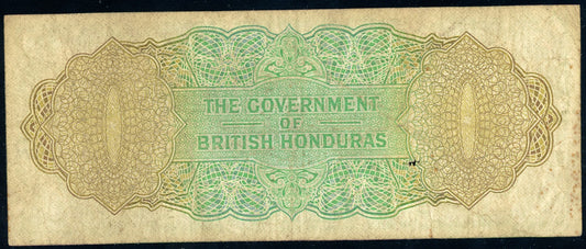 P-28c 1970 $1 British Honduras Fine, LOOK AT PICTURES