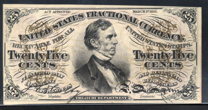 Fr 1291 25 Cent Third Issue Fractional Currency 