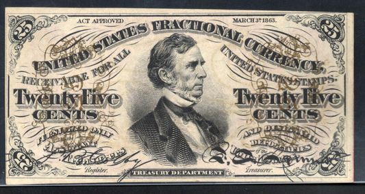 Fr 1291 25 Cent Third Issue Fractional Currency 