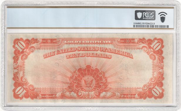 FR 1173 1922 $10 Gold Certificate, Large Serial Numbers, Gold
