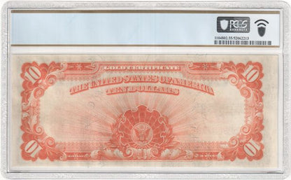FR 1173 1922 $10 Gold Certificate, Large Serial Numbers, Gold