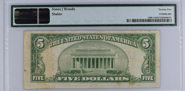 FR 1800-1 1929 $5 The Twelfth Street NB Saint Louis Missouri Ty. 1