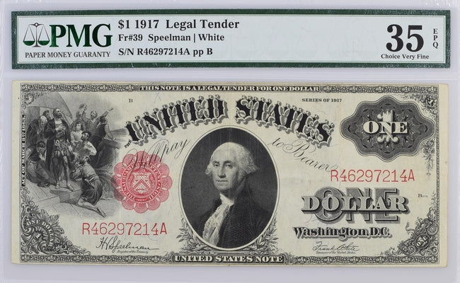 FR 39 1917 $1 Legal Tender