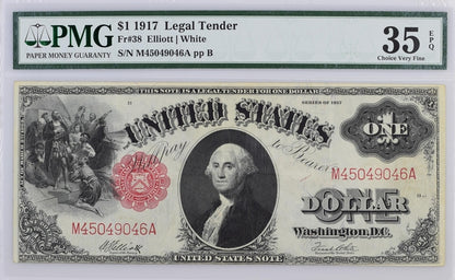 FR 38 1917 $1 Legal Tender