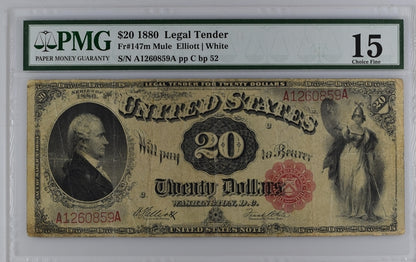 FR 147m 1880 $20 Legal Tender