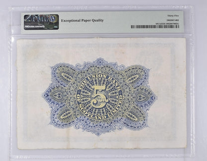 Scotland P# 811d 1937 Scotland Union Bank of Scotland Ltd 5 Pound