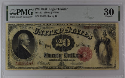 FR 147 1880 $20 Legal Tender