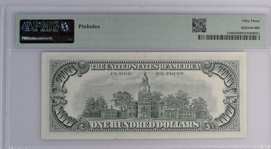 FR 1550 1966 $100 Legal Tender Note
