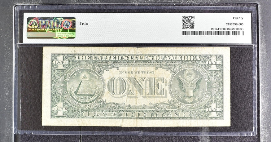 1974 $1 FRN Atlanta GUTTER FOLD ERROR