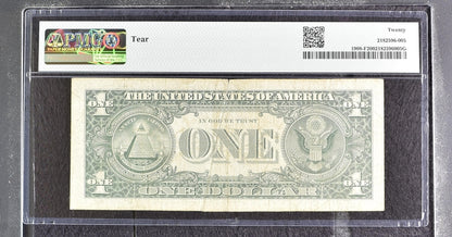 1974 $1 FRN Atlanta GUTTER FOLD ERROR