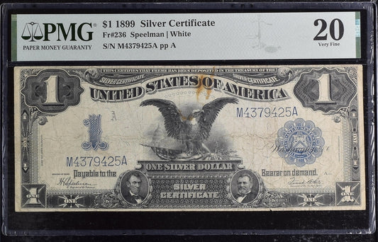 FR 236 1899 $1 Silver Certificate